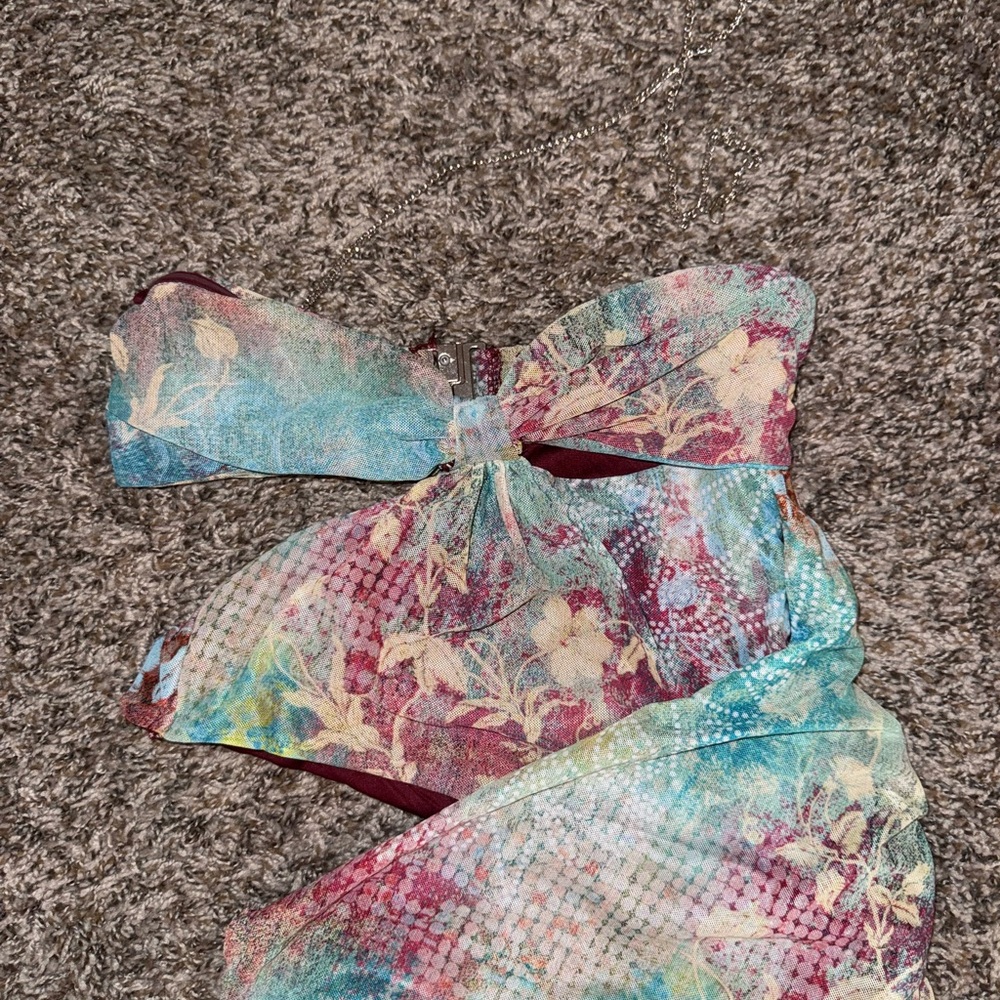 Colorful Abstract Maxi Dress - Picture 4 of 4